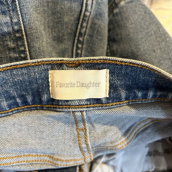 Favorite Daughter Jeans Valentina High Rise Mini Boot Cut Indio 34 Light Blue - Picture 10 of 15